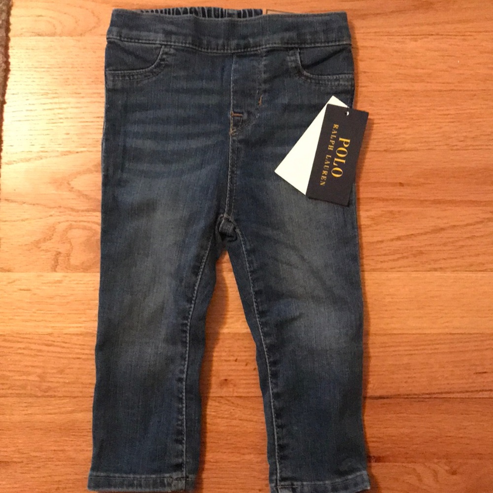 Polo RL baby girl denim leggings